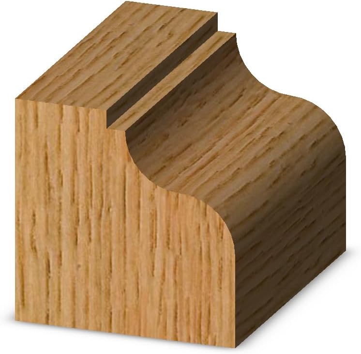 Whiteside Router Bits 3214 Ogee Fillet Bit with 3/16-Inch Radius, 1-3/8-Inch Large Diameter and 5/8-Inch Cutting Length