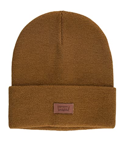 Levi's Mens All-Season Hero Beanie Soft Knit Cuffed Winter Hat, Warm & Comfortable Everyday Style