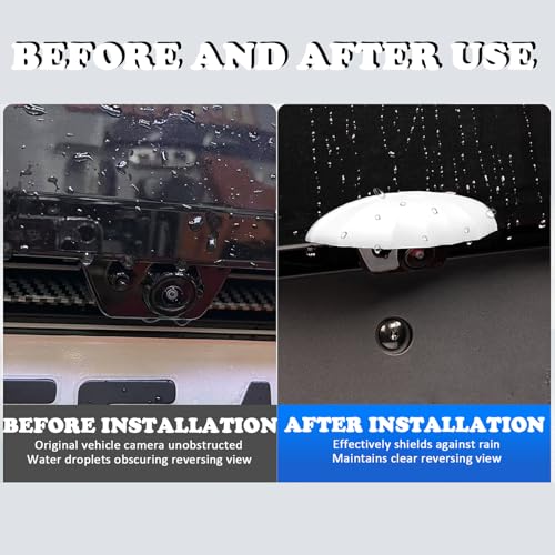 Image of Car Rear View Camera Anti-Rain Cover, Silicone Protection Cover for Car Reversing Cameras, Non-Destructive Installation Modification Protective Sticker for All Kinds of Cars