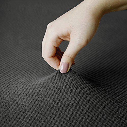 Maytex Pixel Ultra Soft Stretch 2 Piece Furniture Cover Loveseat Slipcover, Charcoal #TOP7