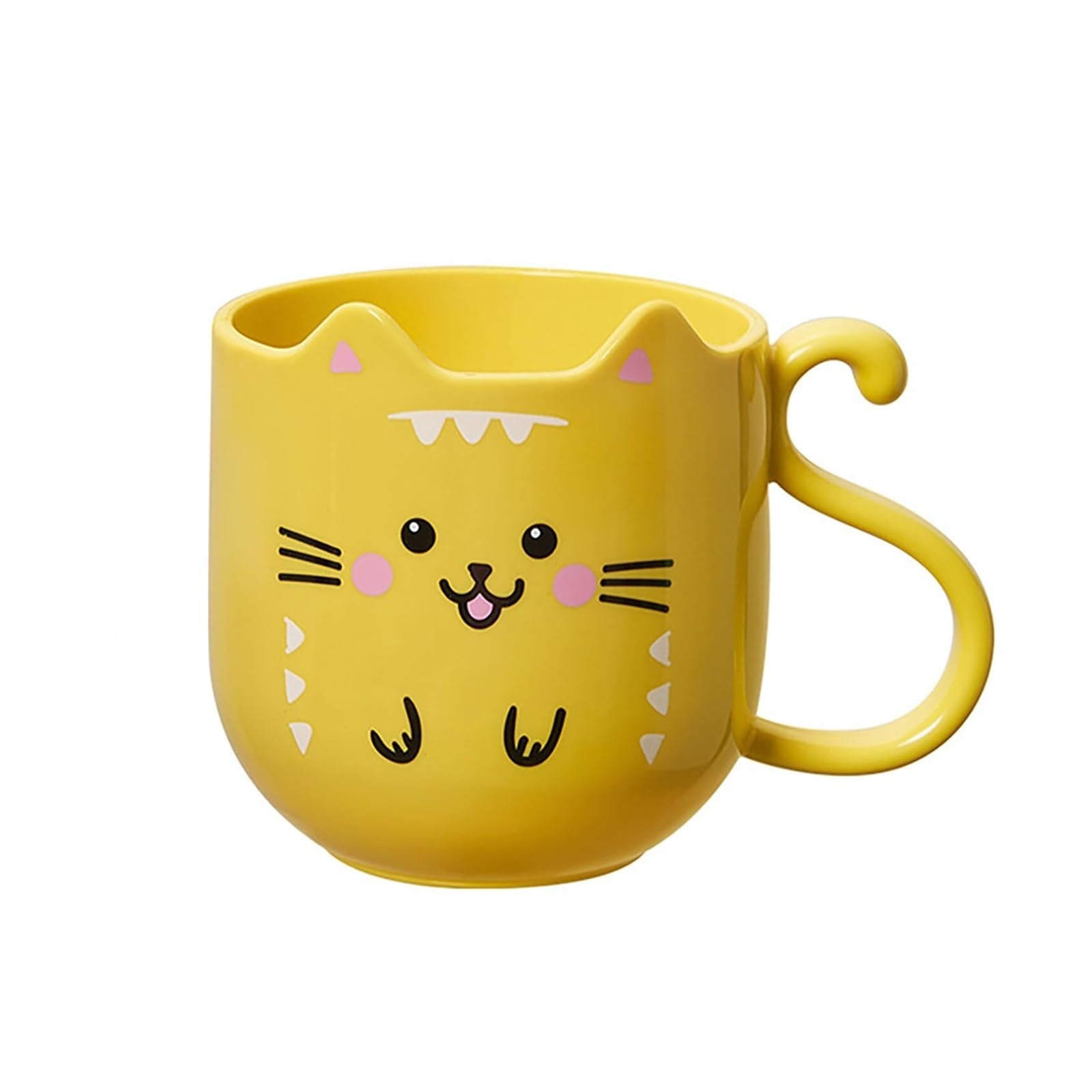 Toothbrush Holder Lovely Kitten Toothbrush Holder And Mouthwash Cup For Kids And Adults Bathroom Cups Reusable Mouthwash Cup