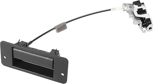 X AUTOHAUX Actuador de cerradura de puerta Lado del motor Manija de puerta con bisagras con cable trasero izquierdo Lado del conductor para Ford