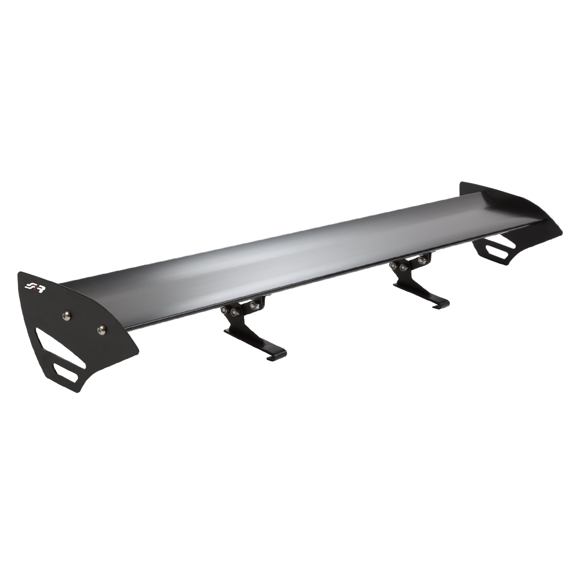 Simoni Racing SPA/1A Alettone da Tetto Mistral Spoiler Posteriore per Auto Universale, Alettone Ala Singola in Alluminio Nero