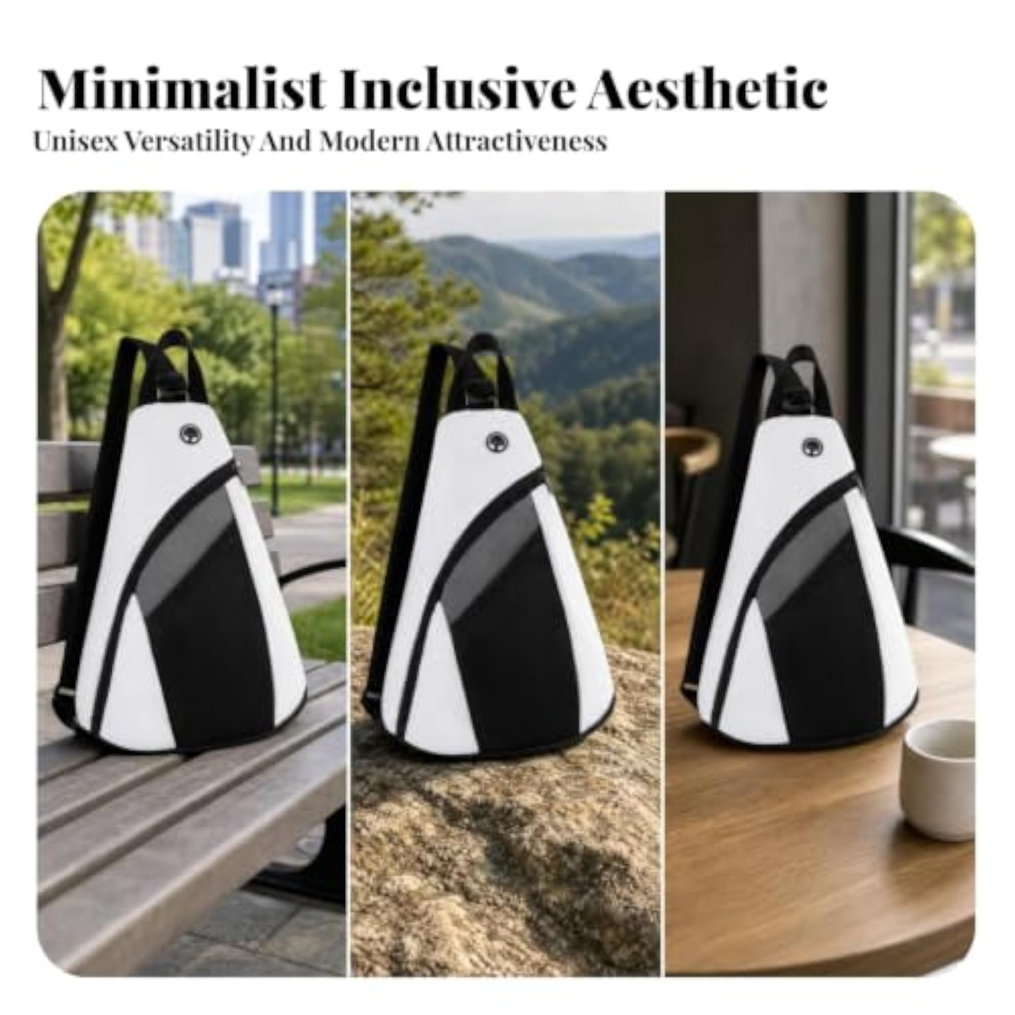Adjustable Strap Triangle Sling Bag for Outdoor Sports