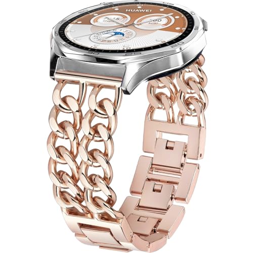 Bracelet Huawei Watch GT6 GT5 46mm et Samsung Galaxy Watch 46mm en maille métal cuir 22mm