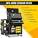 BSMTEK 8-Drawers Rolling Tool Chest with Wheels, 3-in-1 Exclusive Tool Box Combo with Removable 2-Tire Utility Cart, 30% Extra Storage Rolling Tool Cabinet for Garage Workshop, 35”W x 13”D x 43”H
