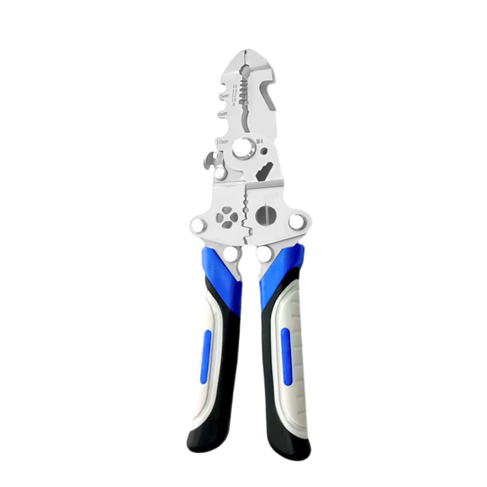 Hdoytxxm A 10 In 1 Foldable Wire Strippers Crimper Cable Cutter Plier Professional Electrical Stripping Tool Strippers Portable Cutter