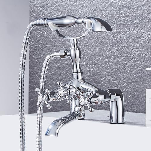 Mélangeur de bain 2 trous or pour régler précisément l'eau du bain