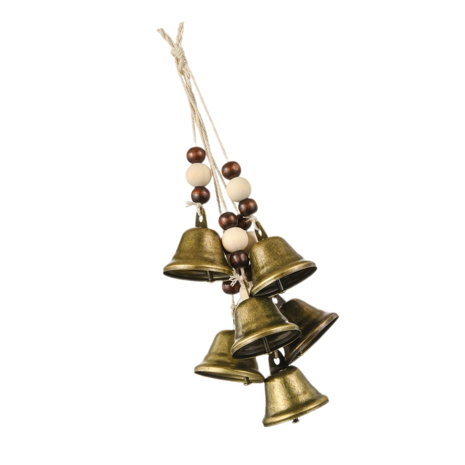 Nucelit Wood Copper Wind Chimes Hanging Bells for Decorative Doorbells Decoration Home Deck Ornamentation