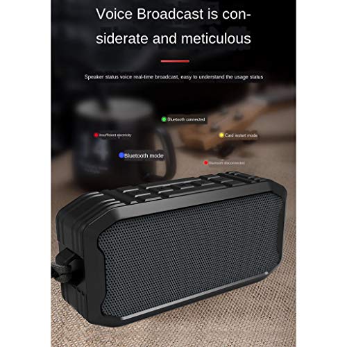 Baoblaze Alto-falante Bluetooth Som Estéreo 1200mah USB AUX TF Para Smart - Verde