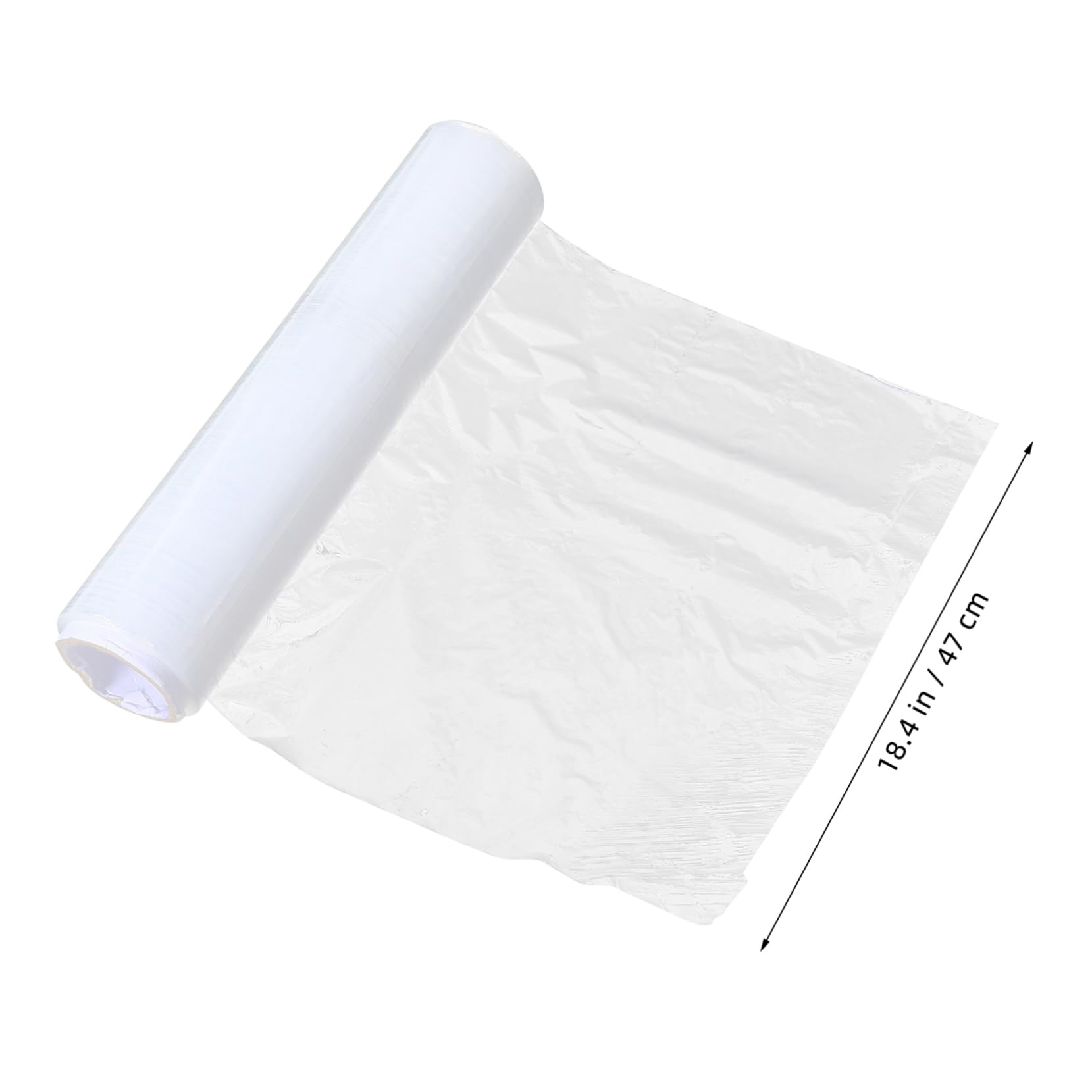 Rollo de Película Estirable Transparente de 45cm, Hdpe para Embalaje | Envoltura Adhesiva para Envío Seguro, Alta Elasticidad Industrial, Material de Embalaje para Mudanza