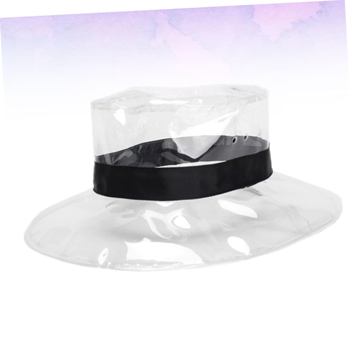 Sombrero Tipo Cubo Transparente para Pesca y Playa Gorra de PVC Resistente Lluvia y Sol Unisex para Senderismo y Ciclismo