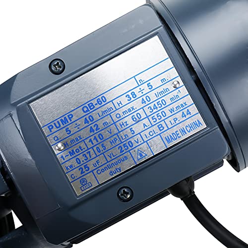 8Milelake 1/2Hp Electric Industrial Centrifugal Clear Clean Water Pump Pool Pond Farm #TOP3