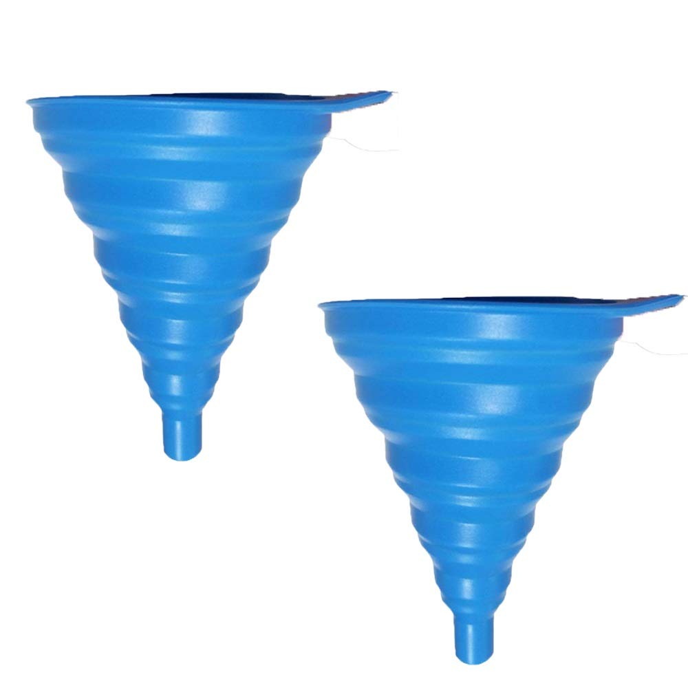 KARP Kitchen Funnel Set Premium Food Grade Silicone Collapsible Funnel for Filling Bottles,Transferring Liquid, Powder Transfer Small Funnel -Red -2 Pack (B079QLVX7T) Amazon Price History, Amazon Price Tracker