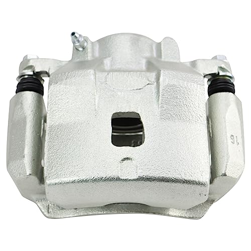 Image of TRQ Front Right Brake Caliper w /Bracket Passenger Side | For 2005-2008 Chevrolet Cobalt 2008-2010 HHR 2007-2009 Pontiac G5 2005 Saturn Ion