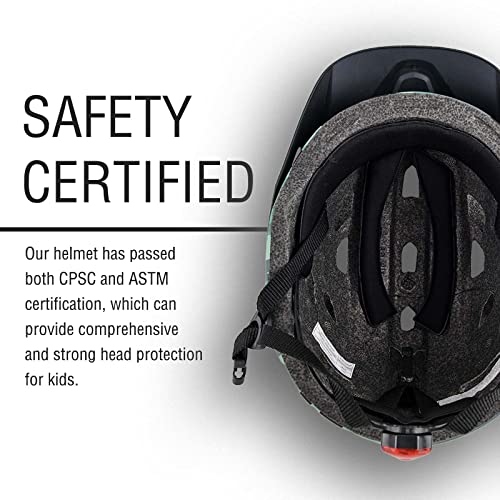 Kids Youth Bike Helmet, Adjustable Boys Girls Helmets From Children To Teen, Safety Certified And Multi-Sport Bicycle Scooter Helmet, 50-57 Cm #TOP3