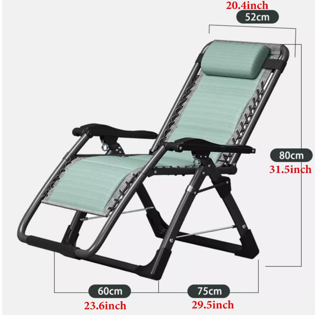 Fauteuil inclinable d'extérieur pliable zéro gravité avec porte-gobelet à angle réglable pour terrasse, plage, camping - Bleu