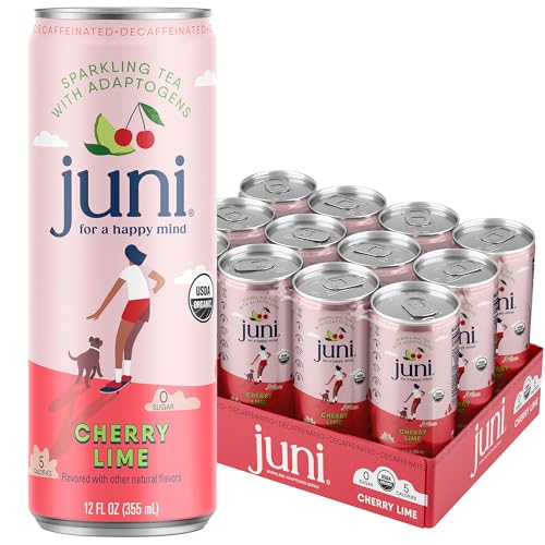 Juni Sparkling Adaptogen Drink Cherry Lime