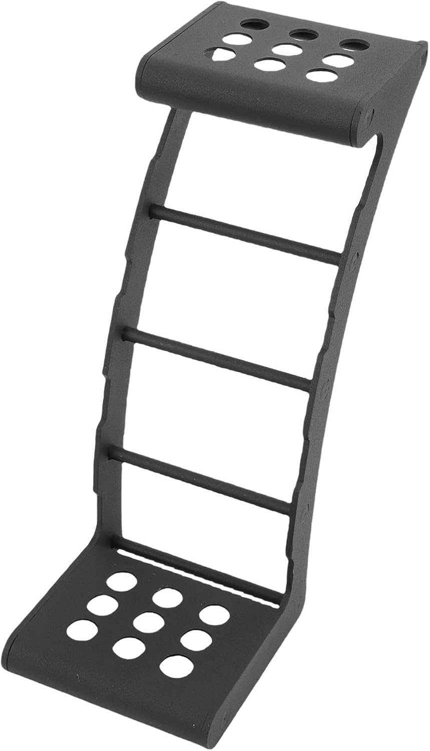 Aramox Heavy Duty Tire Step, Carbon Steel Wheel Ladder with Ratchet Strap Replacement for JK JL TJ YJ CJ, Fits 24-35in Tires