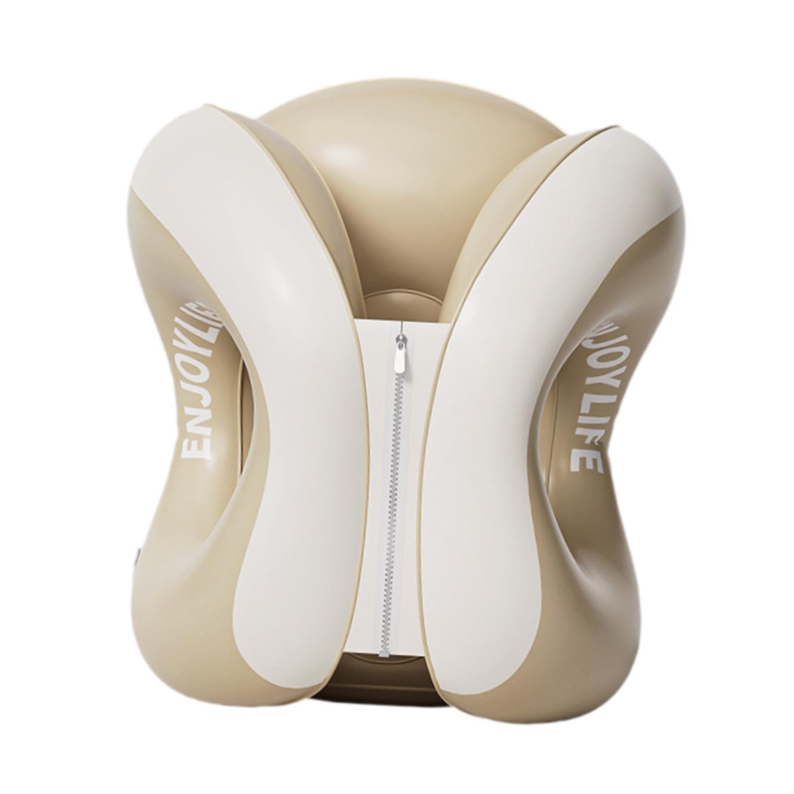 LOOM TREE Travel Neck Pillow Lightweight Versatile Inflatable for Airplane Car Napping White S|Travel| Travel Accessories| Travel Pillows-image-14