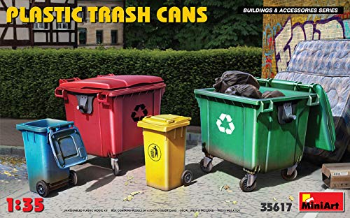 Plastic Trash Cans Décor Modélisme accessoire de mobilier urbain HO