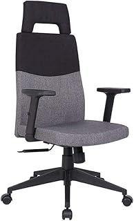 UNU_YAN Silla giratoria Silla giratoria, Negro Tela de Descanso de Alta Back Home ergonómica Silla de Oficina, sillas de Oficina con Ruedas