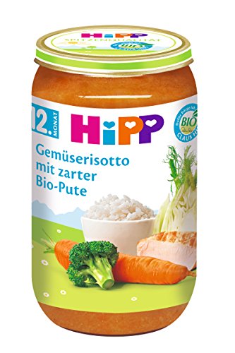 HiPP Gemüserisotto mit zarter Bio-Pute, 6er Pack (6 x 250 g)