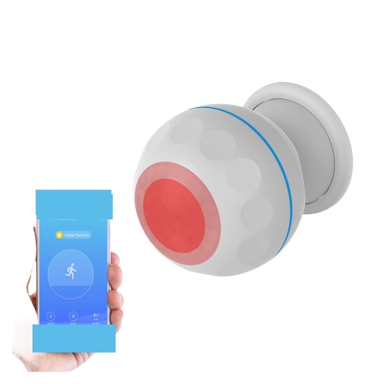 Sensore Di Movimento Mini Rilevatore Di Movimento A Infrarossi For Rilevatore Di Corpo Umano Con Staffa Magnetica Sicurezza Domestica(1PCS)