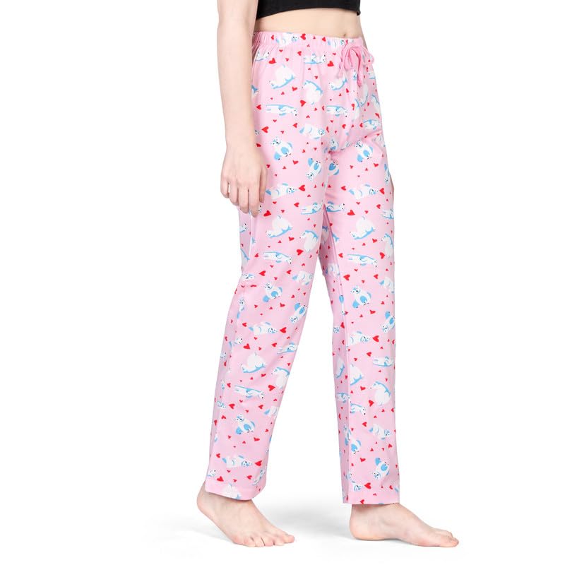 Image of Real Basics Women's Cotton Printed Pajamas Pack of 1