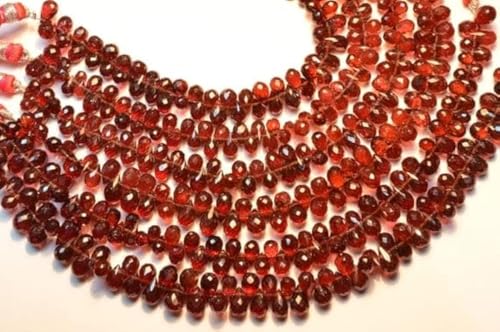 Perles grenat rouge pyrope pour la création de bijoux fait main