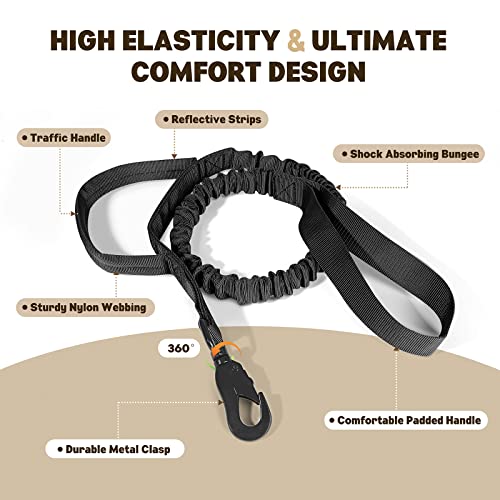 Image of FYA Tactical Dog Collar And Leash Set, Military Dog Collar, Adjustable Training Nylon Dog Collar With Control Handle And Heavy Metal Buckle For Medium And Large Dogs Daily Training And Walks,54 Cm