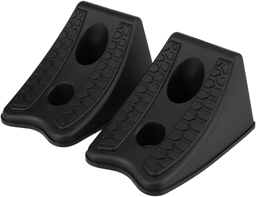 KIMISS 2PCS Car Tire Slip Stopper, for Vehicles, Anti-Slip Wheel Block with Plastic Material, Parking Alignment Chock for Stable Support
