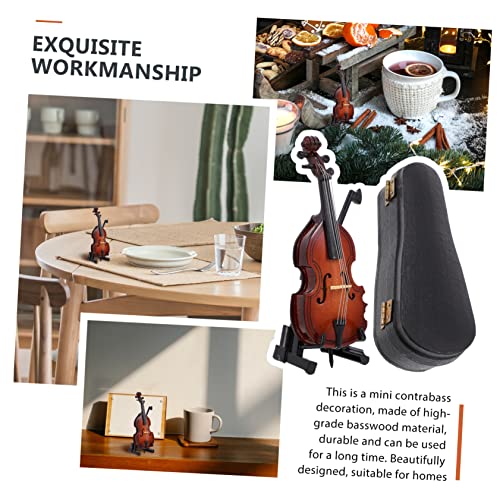 TOPPERFUN 1 Unidade Modelo De Violoncelo Enfeite De Violino Mini Instrumento Tampo De Mesa Decoração