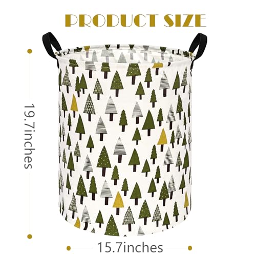 Image of Round Laundry Basket Storage Bins Nursery Hamper Gift Baskets for Home,Office,Home Decor