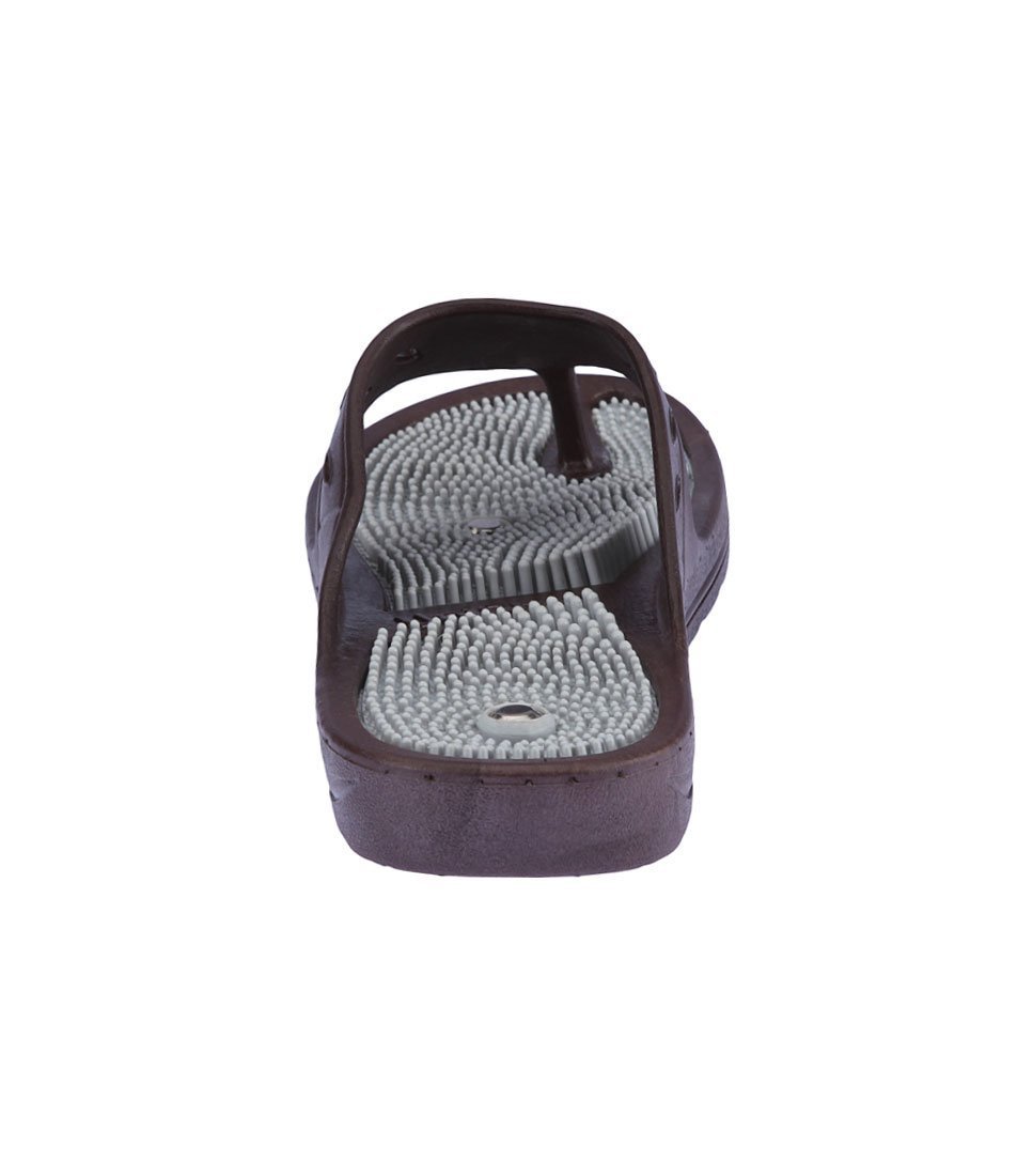 Super India Store Acupressure Slippers Sandals For Pain Relief & Total Health Care Unisex (Gh-01- Brown-Size-07) 1