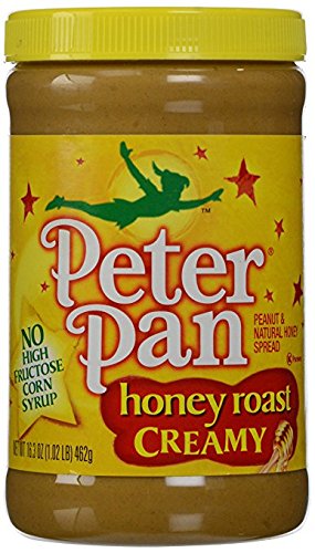 Peter Pan Honey Roast Creamy Peanut Butter 16.3 oz. (Pack of 2)
