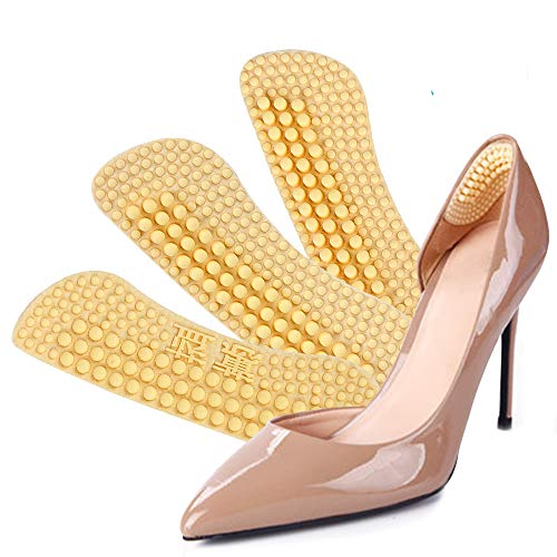 3 Pairs Heel Liner Cushions Insoles,Heel Grip Pads Heeled Silicone Self-Adhesive Inserts Stickers for Loose Shoes,Improved Fit and Comfort for Both (3 Pairs Beige, Thickness 6mm) 3 Pairs Heel Liner Cushions Insoles,Heel Grip Pads Heeled Silicone Self-Adhesive Inserts Stickers for Loose Shoes,Improved Fit and Comfort for Both (3 Pairs Beige, Thickness 6mm)