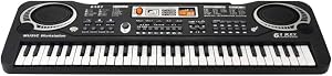 61 Keys Electronic Organ USB Digital Keyboard Piano Musical Instrument with Multiple Playing Modes for Music Interest Cultivation