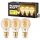 Aigostar - LED Glühbirne E27 4W, Modell A60, Warmweißes Licht 1800K, 280 Lumen, Vintage Glühbirne im Edison-Stil Mit Filament Und Bernsteinfarbenem Glas, Dekorative Glühbirne, Packung Mit 3 Stück