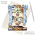 Santoro Swing Card, 3D Pop Up Greeting Card - Cats In The Library - For Her, For Mum, Cat Lover, Birthday, Mothers Day