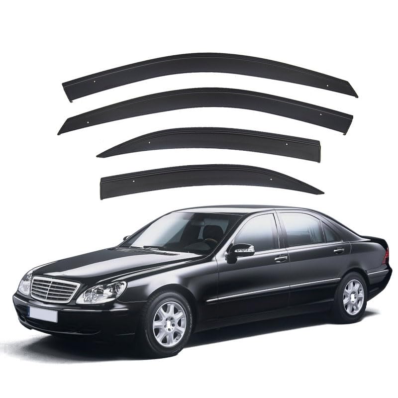 Déflecteurs de vent de voiture pour Mercedes Benz S Class W220 pare-pluie 1999-2005