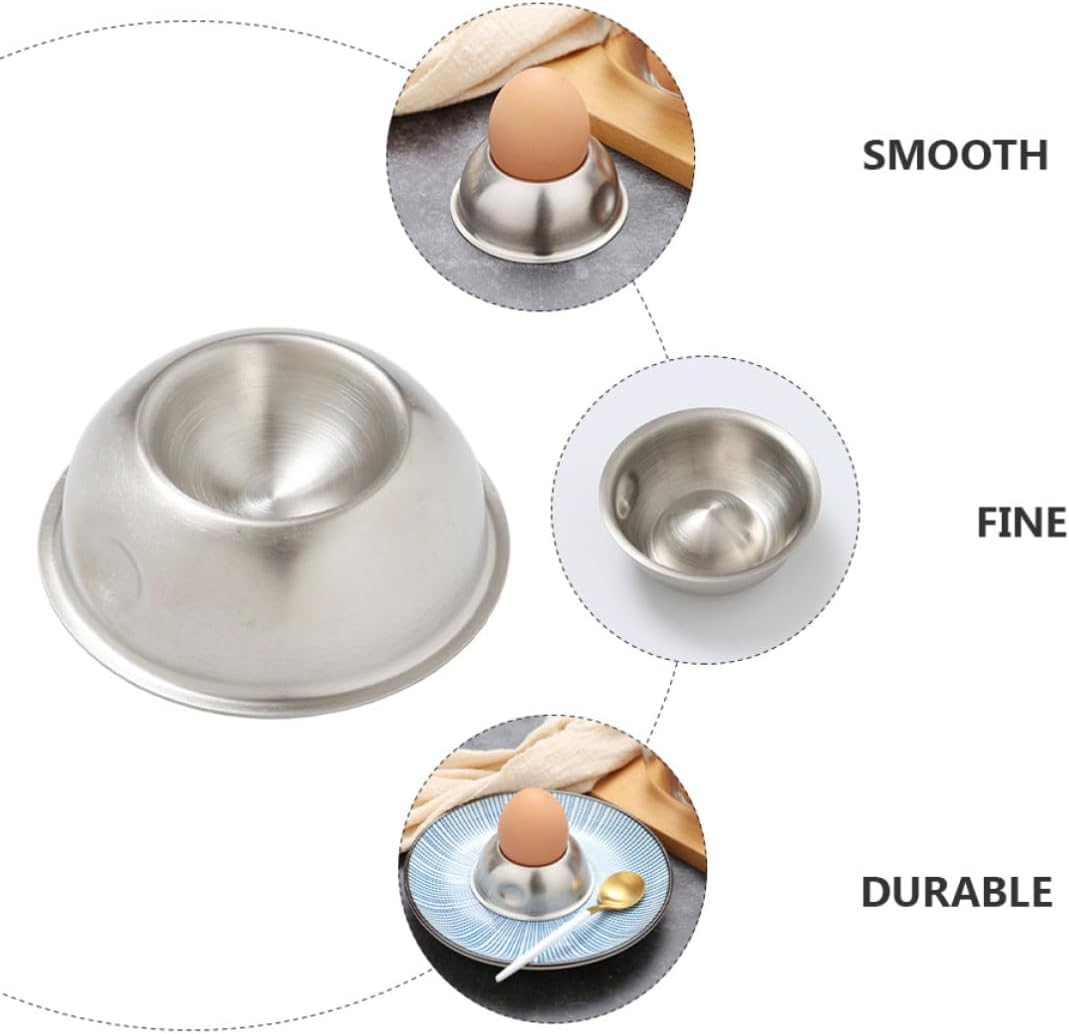 Stainless Steel Egg Cup Holder Stand for Soft Boiled Eggs