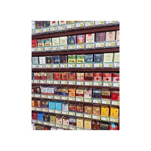Vitrines à cigarettes haut de gamme en acrylique rectangulaire pour étagères