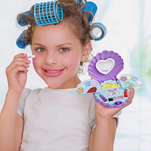 Srua Don 18 Inch Doll Suitcase Travel Luggage Play Set, 18" Doll Mermaid Theme Travel Carrier Storage Accessories For 18Inch Doll, Include Case Doll Clothes Hat Sunglasses Camera Pillow Toy Pet, Etc #TOP5