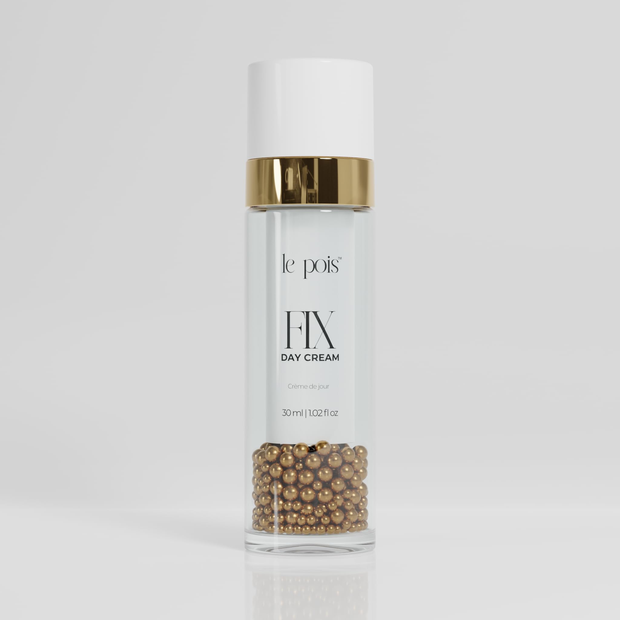 Le Pois FIX Day Cream, Anti-Aging Wrinkle-Smoothing Face Moisturizer for Women, Fragrance-Free Plant-Based Pea Protein Cream for Dry Sensitive Skin,