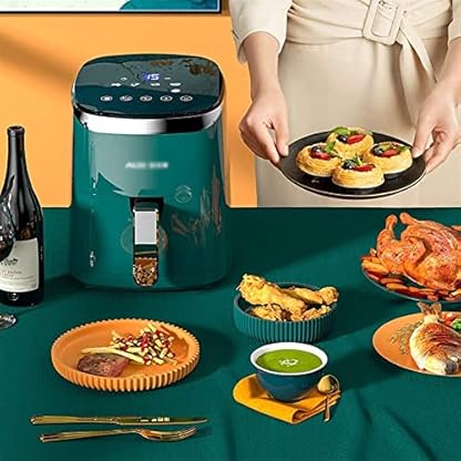 Luftfritteuse für den Heimgebrauch Fritteusen 5 Liter Luft Große Kapazität 360° Luftzirkulation Heizung Multifunktionales Timing Große Kapazität Sicht lofty ambition – Bild 8