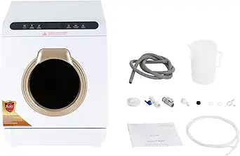 Countertop Dishwasher, Portable Dishwasher w/7L/6.35qt Built-in Water Tank No Hookup Needed, 5 Programs 360° Dual Spray Air-Dry Function, Mini Dishwasher for Apartment RV Dormitory, 900W White