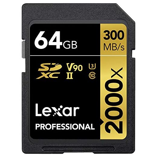 Lexar Professional 2000x 64GB SDXC UHS-II Card (LSD64GCBNA2000R)