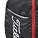 Titleist Premium Carry Bag for Men - Black/Black/Red, Golf Carry Bag with Mini Deployable Legs, All-new Top Cuff Handle, Double Strap, External Drink Sleeve