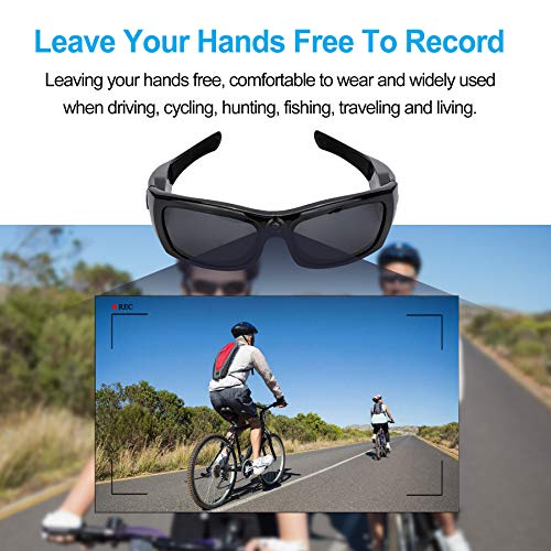 Newwings Bluetooth Sunglasses Camera Full HD 1080P Video Recorder Camera with UV Protection Polarized Lens, Great Gift for Your Family and Friends
